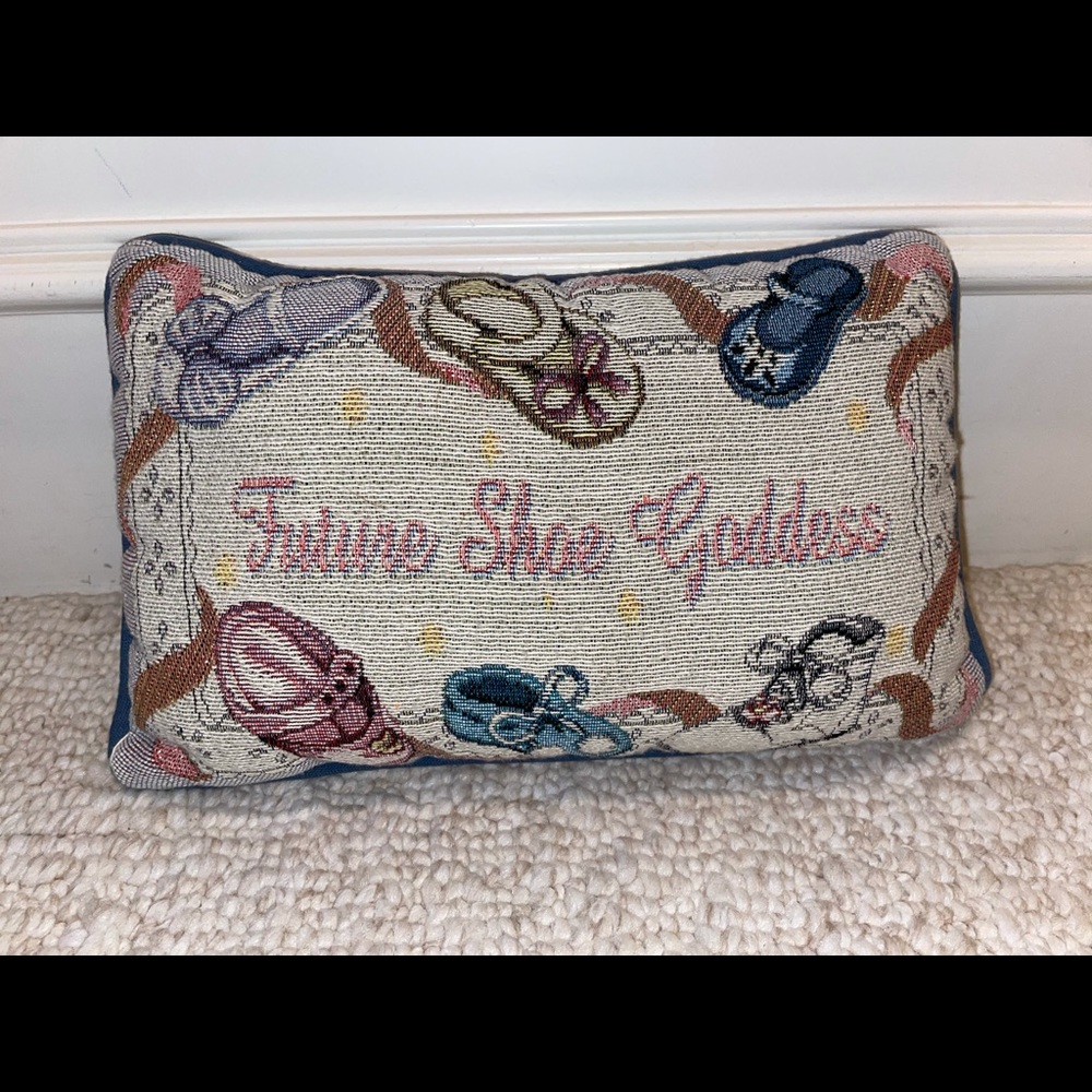 Future shoe goddess decorative pillow